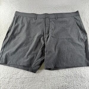 Fabletics‎ Men's Flat Front Golf Shorts Gray Grey 7" Inseam Size 44 Athletic
